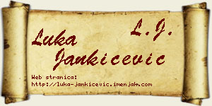 Luka Jankićević vizit kartica